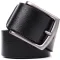 Надійний чоловічий ремінь із натуральної шкіри BOND 22950 Чорний
