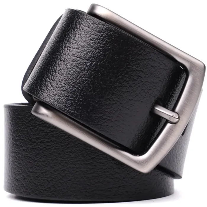 Надійний чоловічий ремінь із натуральної шкіри BOND 22950 Чорний