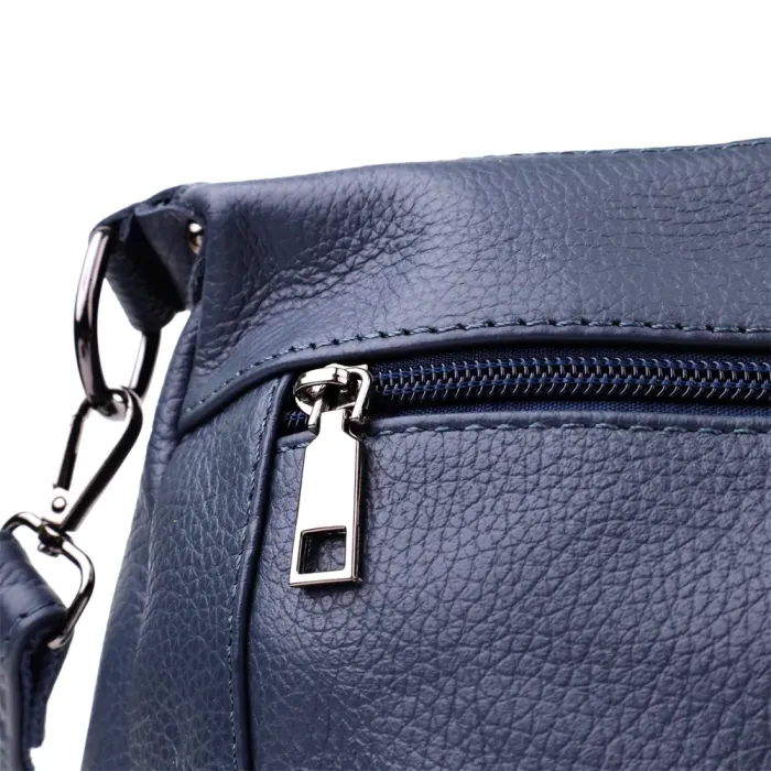 Зручна жіноча сумка з натуральної шкіри Vintage 23019 Синій