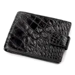 Гаманець CROCODILE LEATHER 18209 із натуральної шкіри крокодила Чорний