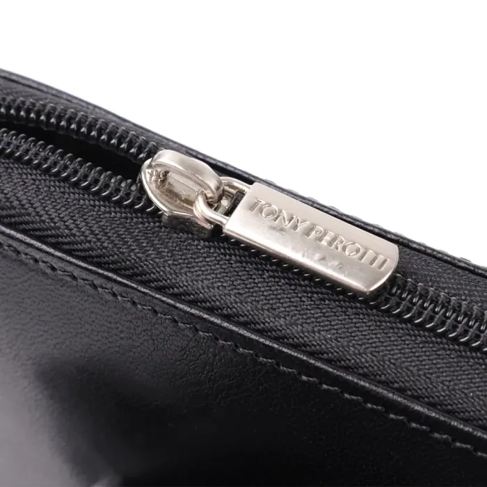 Чоловічий клатч на одне відділення з гладкої натуральної шкіри Tony Perotti 20860_1 (9770 nero) Чорний