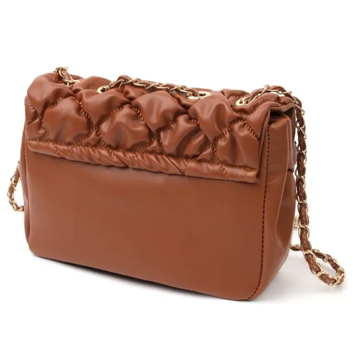 Оригінальна сумка жіноча з еко-шкіри Vintage 18711 Коричневий