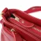 Елегантна сумка жіноча з твердим дном з натуральної шкіри Vintage 22982 Червоний
