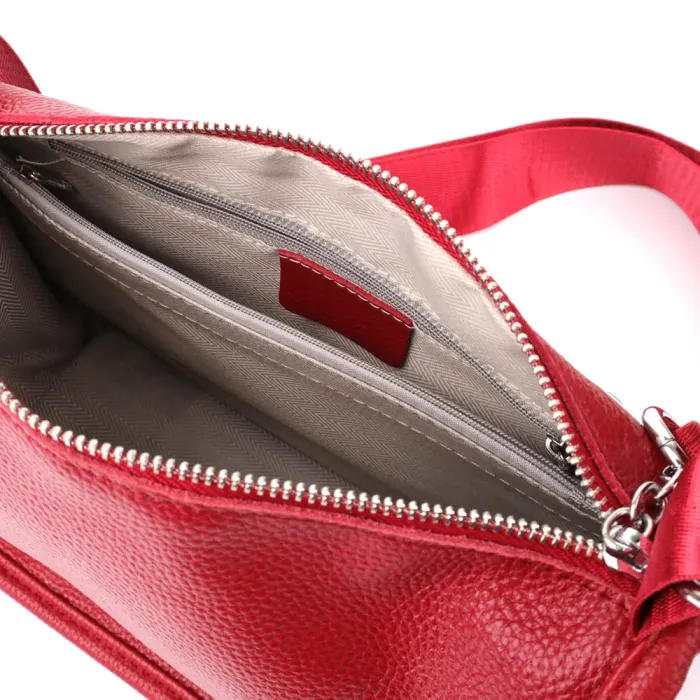 Яскрава сумка для жінок із натуральної шкіри Vintage 23000 Червоний