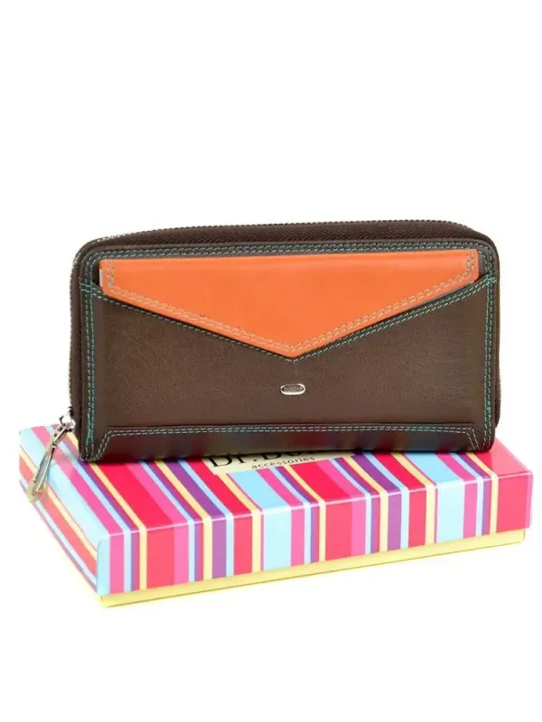 Кошелек Rainbow кожа DR. BOND WRS-21 coffee