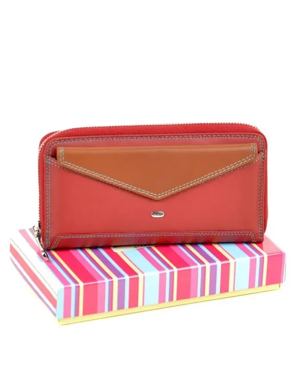 Кошелек Rainbow кожа DR. BOND WRS-21 red