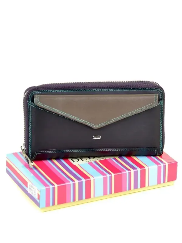 Кошелек Rainbow кожа DR. BOND WRS-21 violet