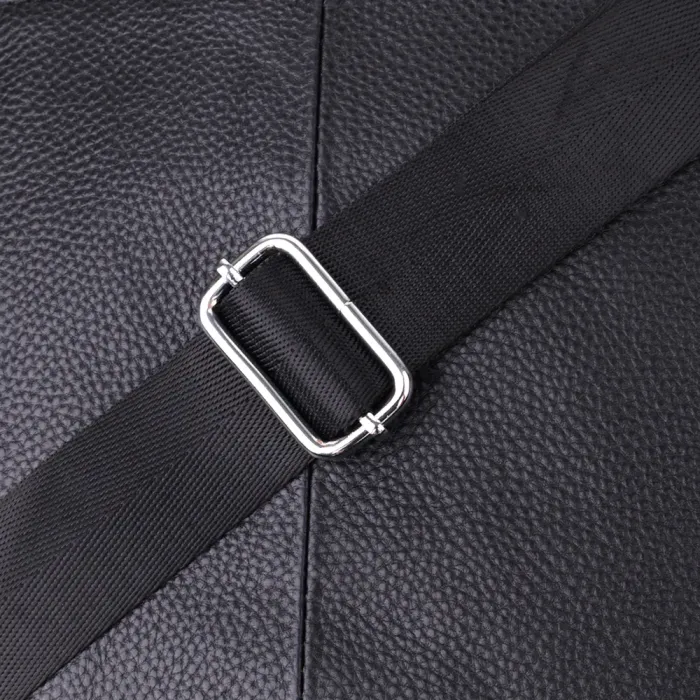 Стильна вертикальна сумка для чоловіків із натуральної шкіри Vintage 15113 Чорний