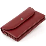 Клатч зі шкіри жіночий ST Leather 19318 Бордовий
