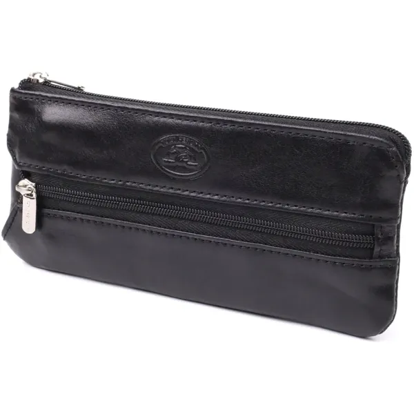 Містка ключниця на одне відділення з гладкої натуральної шкіри Tony Perotti 20851_1 (2686 nero) Чорний