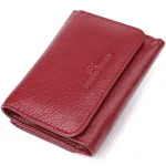 Компактний гаманець зручного формату із натуральної шкіри ST Leather 23077 Бордовий