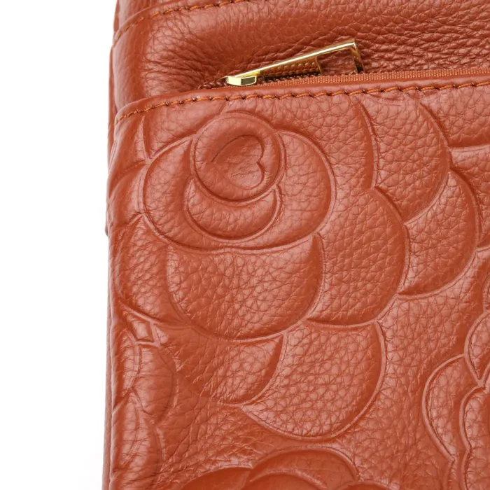 Ніжна жіноча сумка Vintage 15003 шкіряна Коричневий