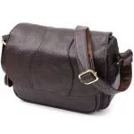 Сумка з натуральної шкіри для стильних жінок Vintage 22973 Коричневий