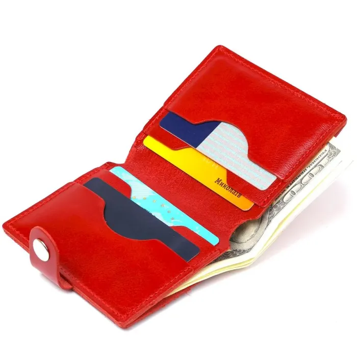 Женское кожаное портмоне Shvigel 16482 Красный