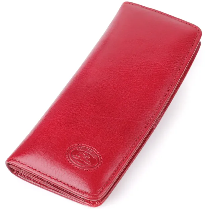 Стильний жіночий гаманець із глянсової натуральної шкіри Tony Perotti 20895_1 (2701Z rosso) Червоний