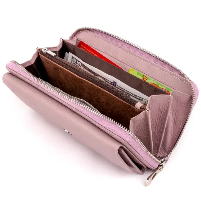 Гаманець шкіряний жіночий ST Leather 19295 Ліловий