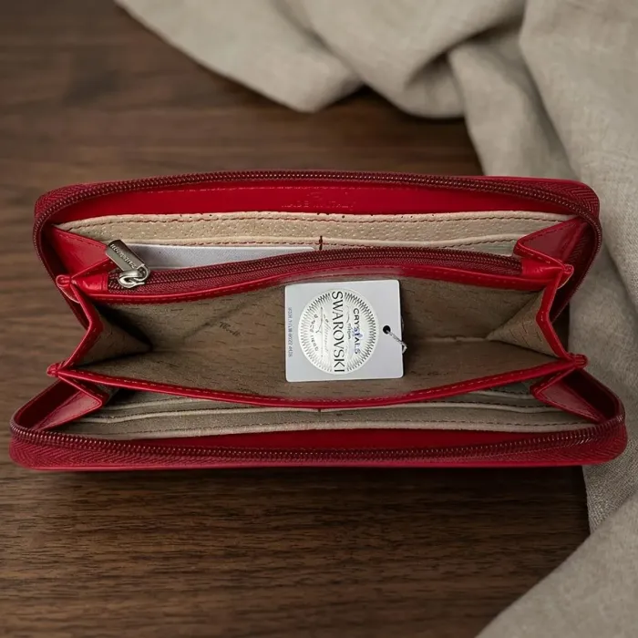 Жіночий гаманець Tony Perotti Swarovski 3160 marlboro (90099) Червоний