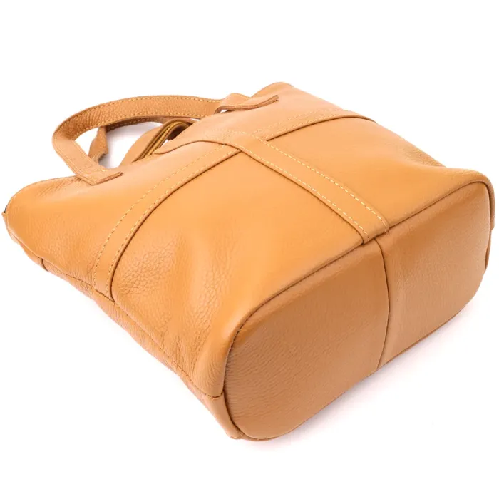 Стильна жіноча сумка з натуральної шкіри Vintage 22994 Рудий