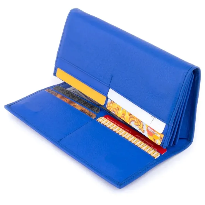 Гаманець на магнітах із клапаном жіночий ST Leather 19243 Синій