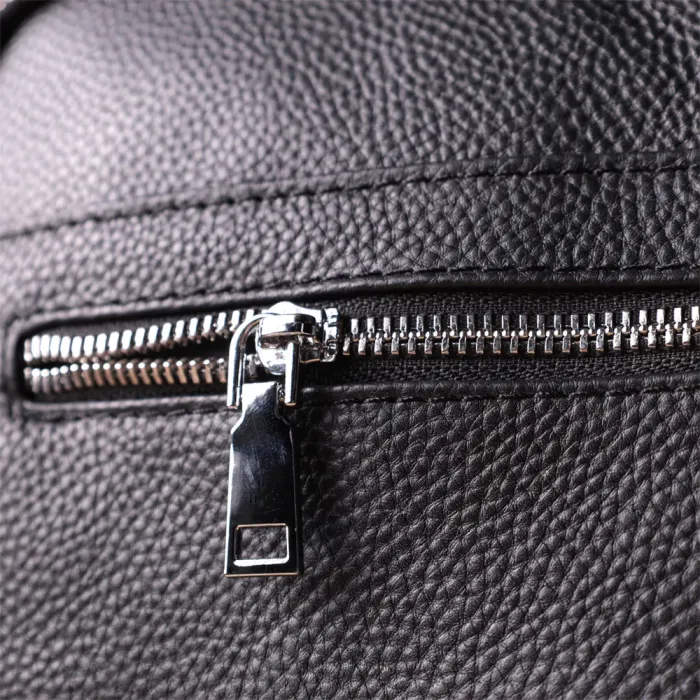 Стильна вертикальна сумка для чоловіків із натуральної шкіри Vintage 15113 Чорний