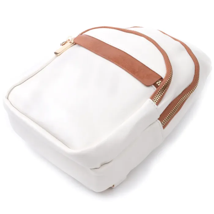 Жіноча сумка з однією лямкою через плече з гладкої екошкіри Vintage 22768 Білий