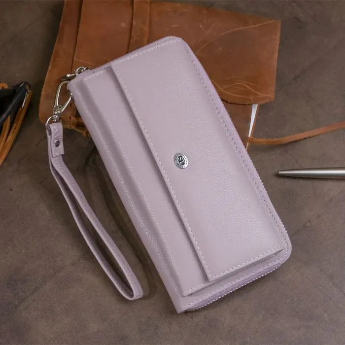 Гаманець шкіряний жіночий ST Leather 19295 Ліловий