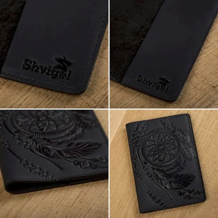 Обкладинка на паспорт SHVIGEL 13837 Чорний