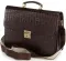 Портфель SHVIGEL 00366 із натуральної шкіри Коричневий