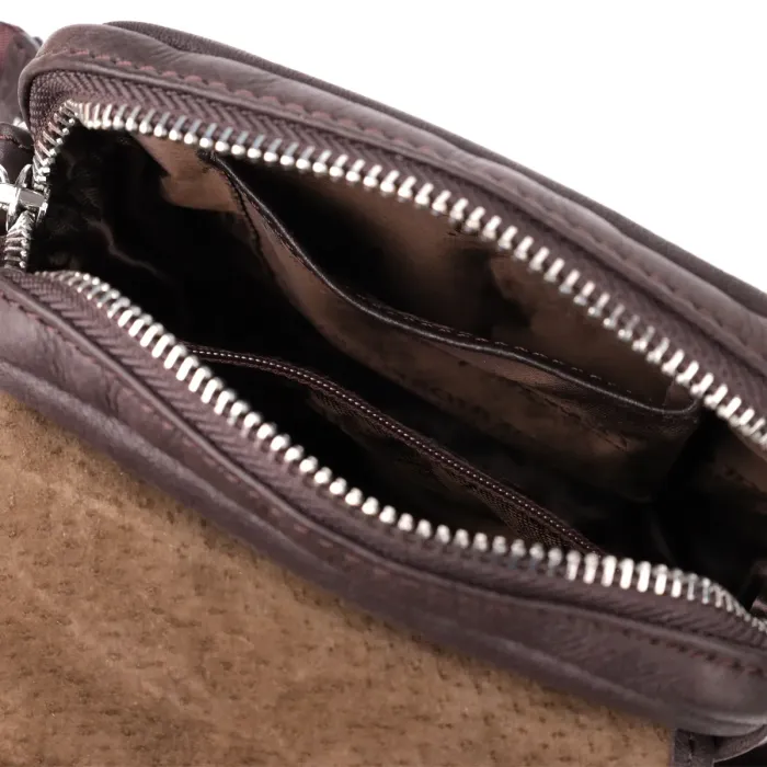 Невелика сумка з матової зернистої натуральної шкіри Tony Perotti 208767_1 (9150-14 moro) Чорний