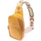 Зручна жіноча слінг сумка через плече з екошкіри Vintage 15118 Жовтий