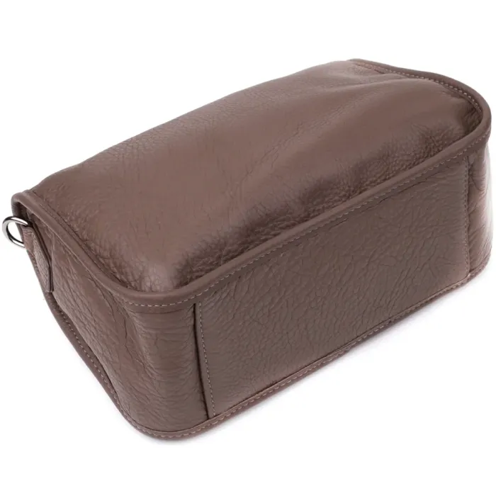 Практична жіноча сумка на плече із натуральної шкіри Vintage 23003 Коричневий