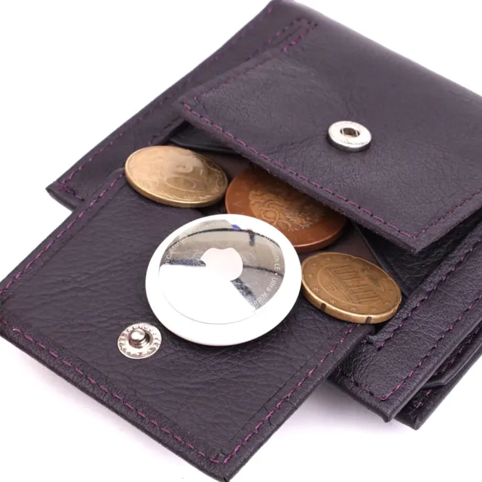 Компактний жіночий гаманець із натуральної шкіри ST Leather 22855 Коричневий