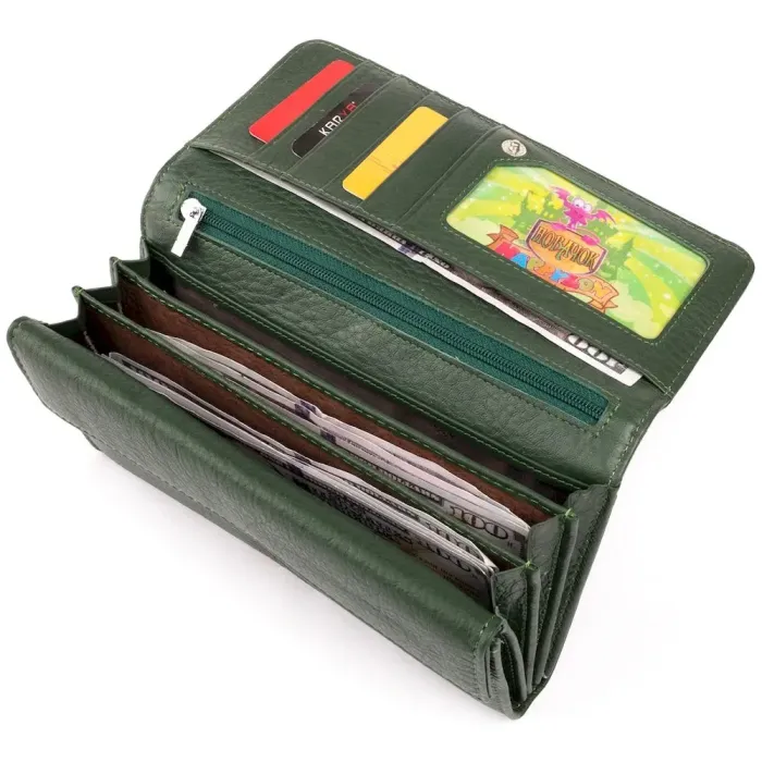 Гаманець шкіряний жіночий ST Leather 19286 Зелений