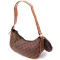 Жіноча сумка у формі півмісяця з екошкіри Vintage 15145 Коричневий