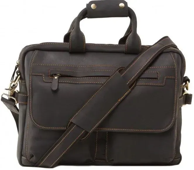 Сумка Vintage 14571 із вінтажної шкіри Коричнева