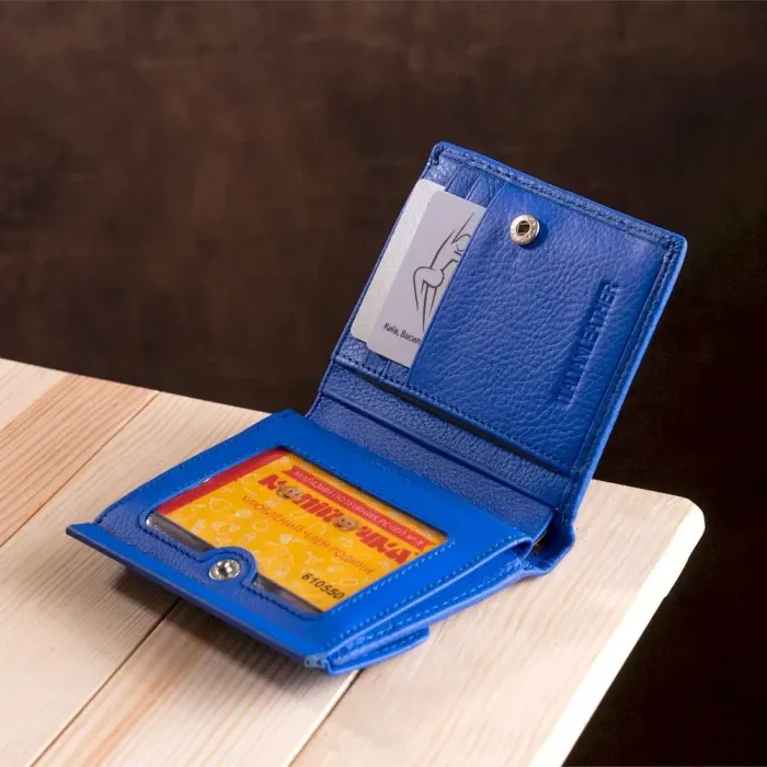 Невеликий жіночий портмоне ST Leather 19370 Синій