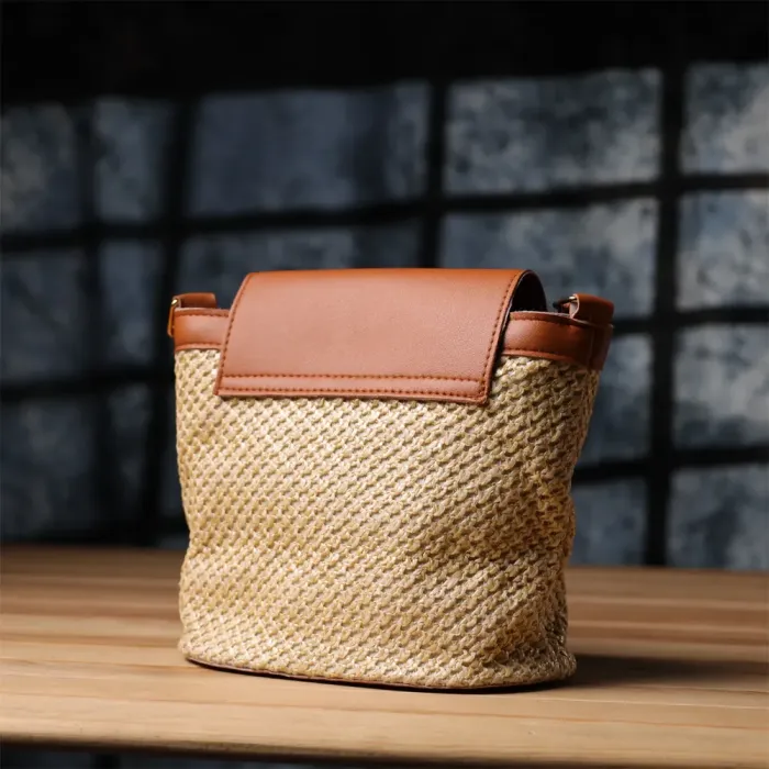 Літня сумка з якісного текстилю Vintage 15138 Коричневий