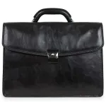 Чоловічий діловий портфель Tony Perotti 8009/42 nero (90377) Чорний