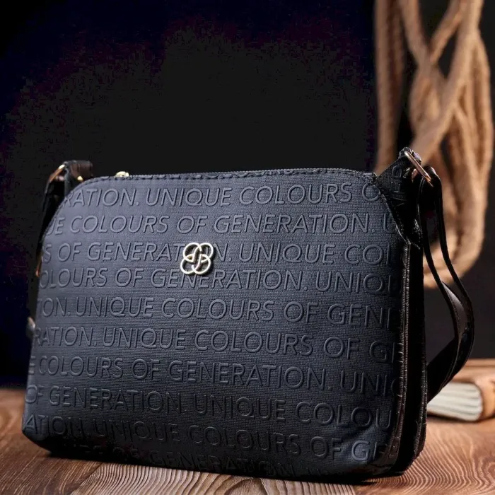 Оригінальна жіноча сумка з еко-шкіри Vintage 18701 Чорний