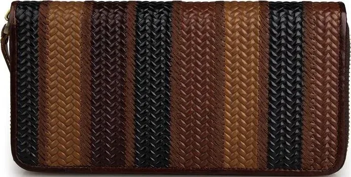 Гаманець жіночий Vintage 14492 на блискавці Коричневий