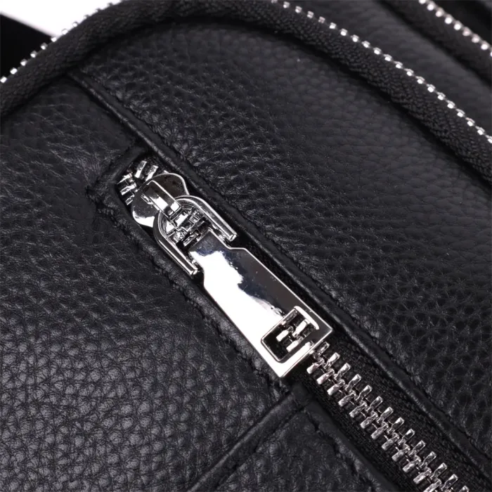 Чоловіча вертикальна сумка з натуральної шкіри Vintage 15112 Чорний