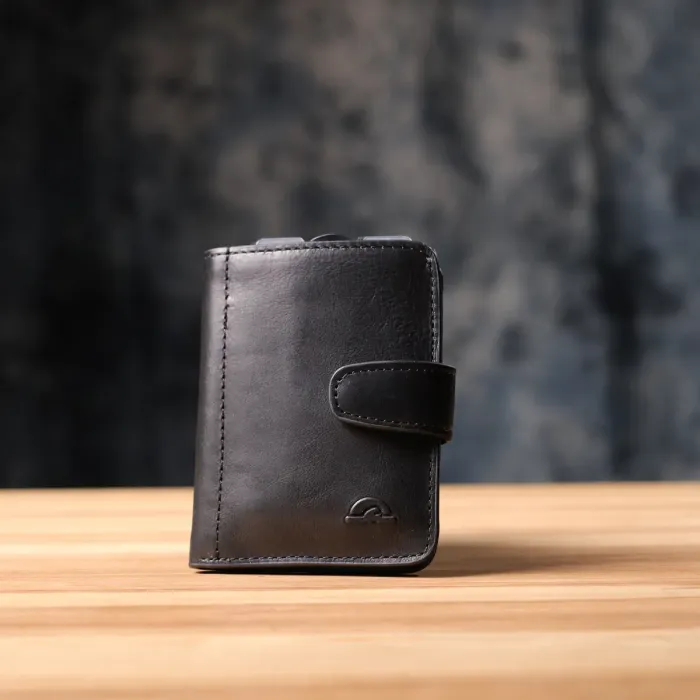 Місткий картхолдер із натуральної шкіри Tony Perotti 20899_1 (3796 nero) Чорний