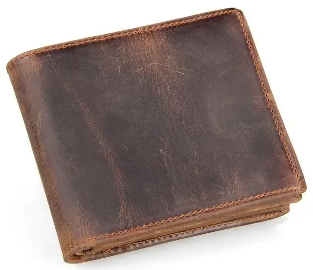 Гаманець чоловічий Vintage 14222 у вінтажному стилі Коричневий
