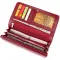 Гаманець шкіряний у дві додавання жіночий ST Leather 19288 Бордовий