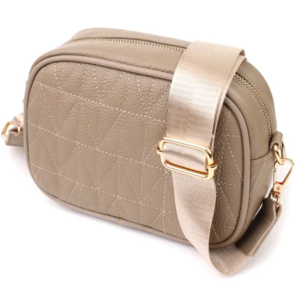 Жіноча сумка на кожен день з натуральної шкіри Vintage 22901 Бежевий