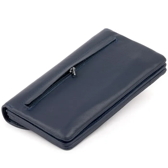 Клатч из кожи женский ST Leather 19317 Темно-синий