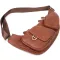 Практична чоловіча сумка через плече із зернистої натуральної шкіри Vintage 22966 Коричневий