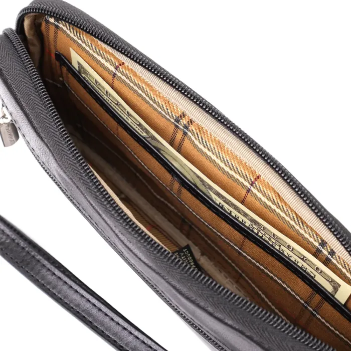 Місткий чоловічий клатч з гладкої натуральної шкіри Tony Perotti 20858_1 (9405 nero) Чорний