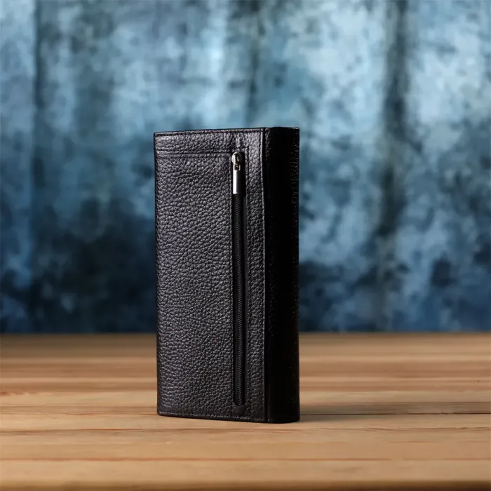 Класичний жіночий гаманець з натуральної шкіри CANPELLINI 20872_1 Чорний