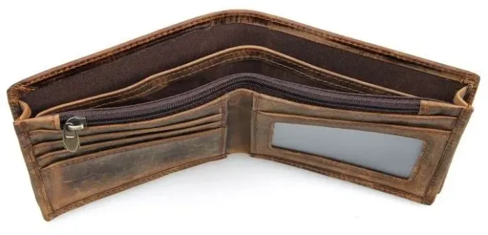 Гаманець чоловічий Vintage 14222 у вінтажному стилі Коричневий